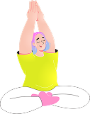woman doing yoga